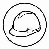 Construction Hat Coloring Drawing Worker Pages Getdrawings Printable Getcolorings Color sketch template
