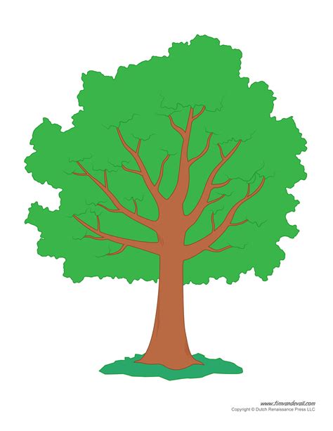 brown tree printable