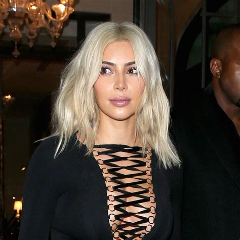 At Last We Know Why Kim Kardashian Dyed Her Hair Bright Blonde Dyed