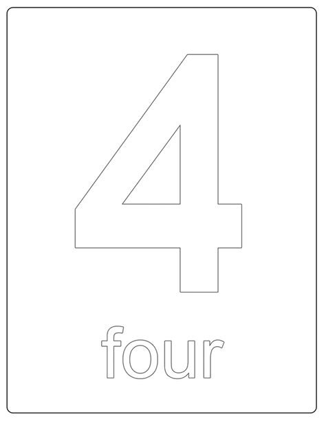 number   printable coloring pages
