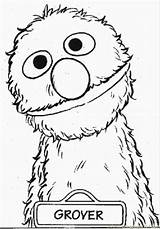 Sesame Grover Elmo Sheets Muppets Ulica Sezamkowa Kolorowanki Ausmalbilder Ausmalen Character Sesamstraße Malvorlagen Sheriff Coloringhome Druku sketch template