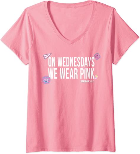 Womens Mean Girls On Wednesdays We Wear Pink Little