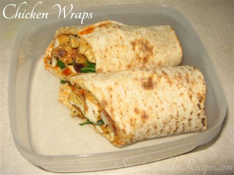 chicken wraps simple indian recipes