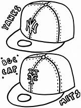 Coloring Pages Caps Sheets York Mets Fitted Ny Getcolorings Comments Kids 2009 sketch template