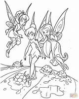 Coloring Tinkerbell Pages Teaching sketch template