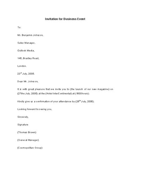 invitation  business event letter template pdfsimpli