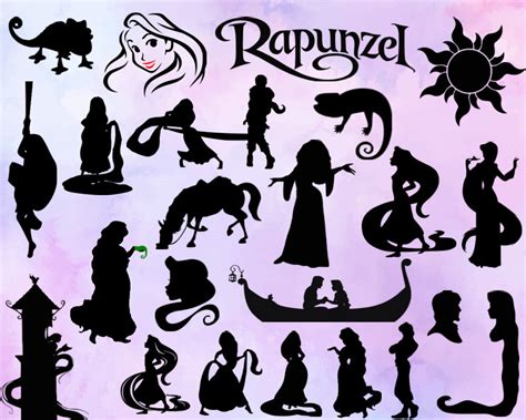 rapunzel bundle svg rapunzel princess rapunzel svg cricut etsy