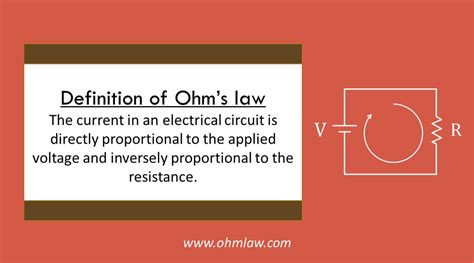 ohms law definition define ohms law ohm law
