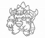 Bowser Coloring Pages King Mario Super Colouring Dry Big Cake Designs Print Coloringhome Popular sketch template