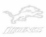 Coloring Pages Lions Logo Detroit Sport Football Nfl Color Printable Online Info sketch template