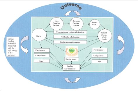 figure   developing  practice model  watsons theory  caring