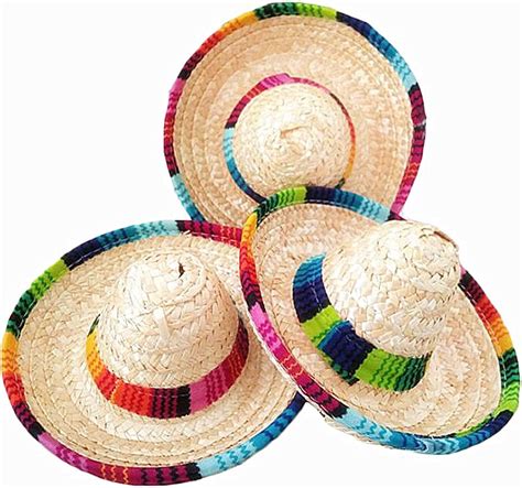 Buy Natural Straw Mini Sombrero Mini Mexican Hat Tabletop Party