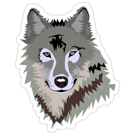 wolf stickers  thenewamericana redbubble
