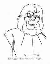 Apes Coloring sketch template