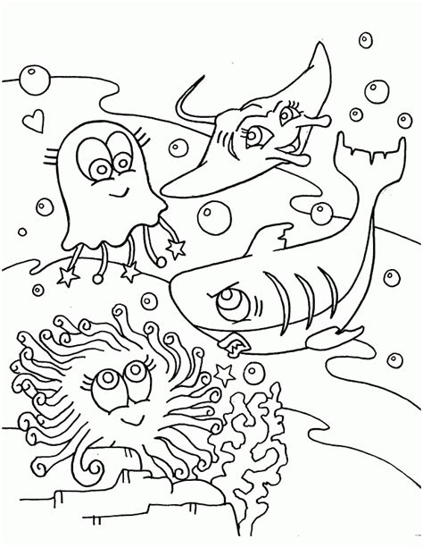 sea coloring pages coloring home
