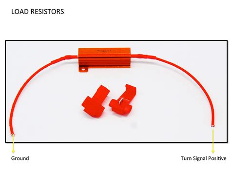 wire load resistors  led turn signals hidretrofitkit