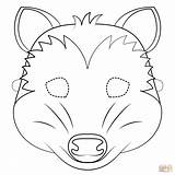 Mask Possum Coloring Pages Printable sketch template