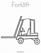 Forklift Coloring Pages Worksheet Truck Drawing Cement Mixer Drawings Color Print Outline Twistynoodle Noodle Kids Twisty Trucks Built California Usa sketch template