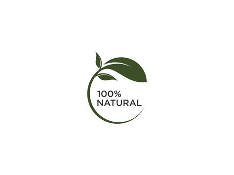 natural products logo illustration par       creative fabrica