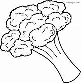 Broccoli Coloring Pages sketch template