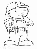 Builder Bob Pages Printable Coloring Colouring Google Boys Ads Cartoon sketch template