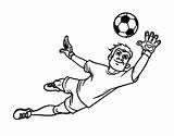 Portiere Futbol Futebol Guarda Portero Goalkeeper Dibujos Disegni sketch template