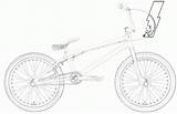 Bmx Coloring Bike Pages Printable Popular sketch template