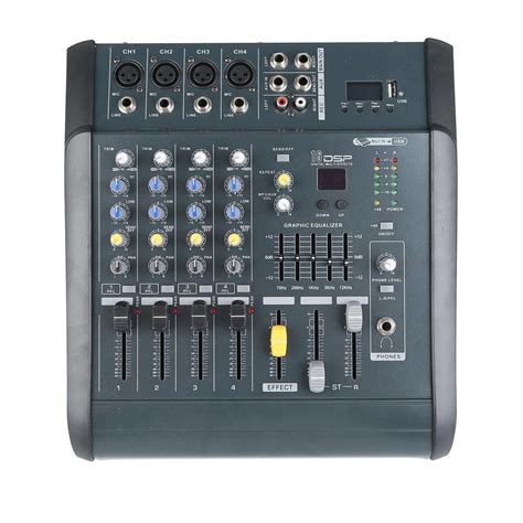 channel professional powered mixer power mixing amplifier amp dsp images   finder