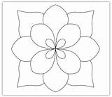 Flower Patterns Simple Pattern Zentangle Embroidery Applique Template Hand Quilt Designs Quilting Printable Easy Templates Print Imaginesque Pages Board Square sketch template