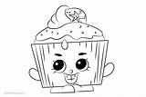 Printable Coloring Pages Shopkins Cupcake Chic Kids sketch template