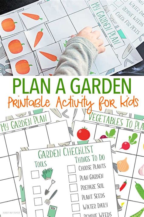 planning  garden worksheet