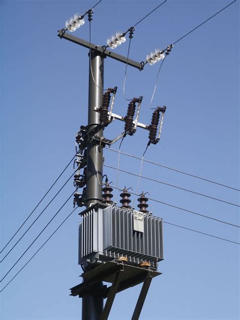 pole mounted substations transformer platforms switchgear  homes  gardens wooden