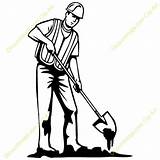 Clipart Dig Digging Clipground Men Construction 20clipart sketch template