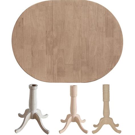 parawood extension table top base natural unfinished furniture