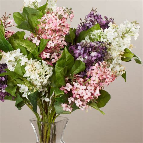 Glenham Lilac Silk Flower Arrangement Wayfair