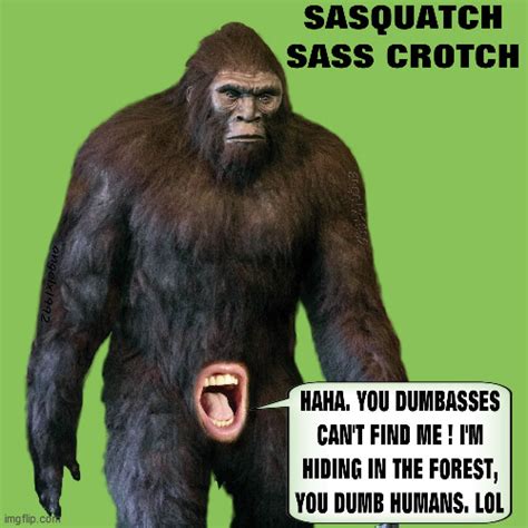 image tagged in sasquatch bigfoot sassy sass mouth monster imgflip