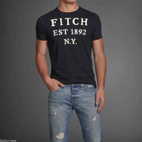 abercrombie and fitch men s crew neck short sleeve t shirts [various colours] fashion ease