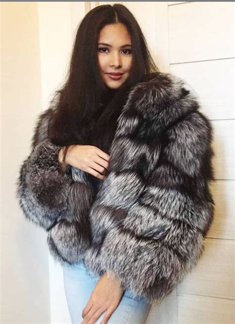 pin by attila vincze on silver fox fur coats women fur