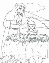 Abraham Coloring Pages Altar Bible Isaac Drawing Genesis Story Sarah Para Colorear Kids Characters Character Sheets Niños Ot Born Biblical sketch template