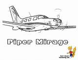Piper Airplane sketch template