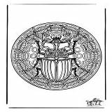 Mandala Coloring Pages Insect Mandalas Animal Category sketch template