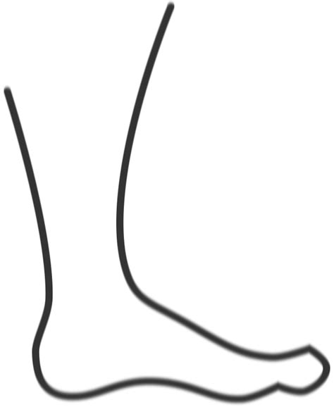 foot outline clip art clipartsco