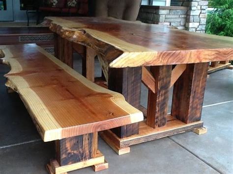 handmade redwood bench   reclaimed wood  toby js