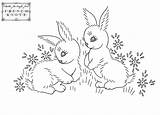 Embroidery Patterns Hand Vintage Bunny Rabbit Baby Pattern Stitch Transfer Jewswar Transfers Choose Board sketch template