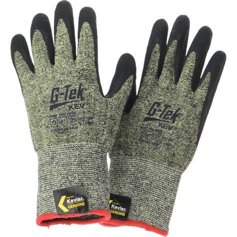 pip cut resistant gloves size  ansi cut  foam nitrile kevlar  msc