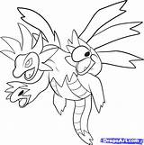 Hydreigon Coloring Characters sketch template