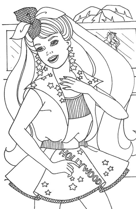 barbie printable coloring pages color info