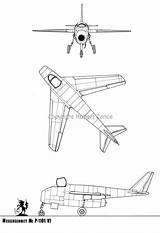 1101 Messerschmitt Cance Hubert sketch template