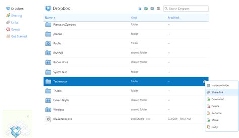 dropbox links     share dropbox files techerator
