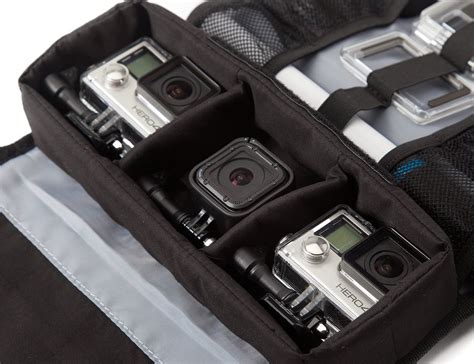 gptc  trekcase  gopole weather resistant roll  case  gopro cameras gadget flow